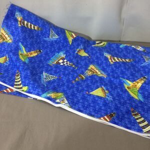 Jim Shore Red Rooster Lighthouse By The Sea Fabric 1 Yard Cotton 45 Wide Blue